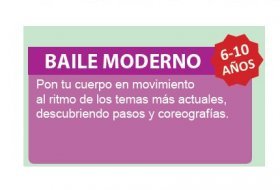 Baile Moderno. Casa de la Mujer y la Infancia. Club de Infancia. Clases para niños. Cursos para niños. Madrid. Alcorcón