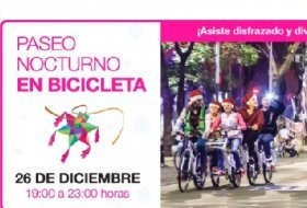 Bicicleta en familia: Paseo nocturno en bicicleta. ECOBICI. Actividades para niños. Planes para niños. Ciudad de México, DF Cuauhtémoc