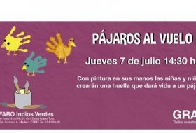 Taller para niños: Pájaros al vuelo. Faro de Indios Verdes. Actividades para niños. Planes para niños. Ciudad de México, DF Gustavo A. Madero